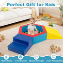 3-Piece Baby Foam Climbing Blocks Climb and Crawl Set with 100 Ocean Balls by LJGDeals