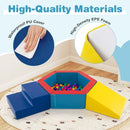 3-Piece Baby Foam Climbing Blocks Climb and Crawl Set with 100 Ocean Balls by LJGDeals