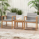 3 Pieces Patio Furniture Set with Chair by LJGDeals