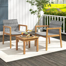3 Pieces Patio Furniture Set with Chair by LJGDeals