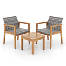 3 Pieces Patio Furniture Set  with Chair