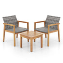 3 Pieces Patio Furniture Set with Chair by LJGDeals