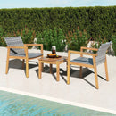 3 Pieces Patio Furniture Set with Chair by LJGDeals