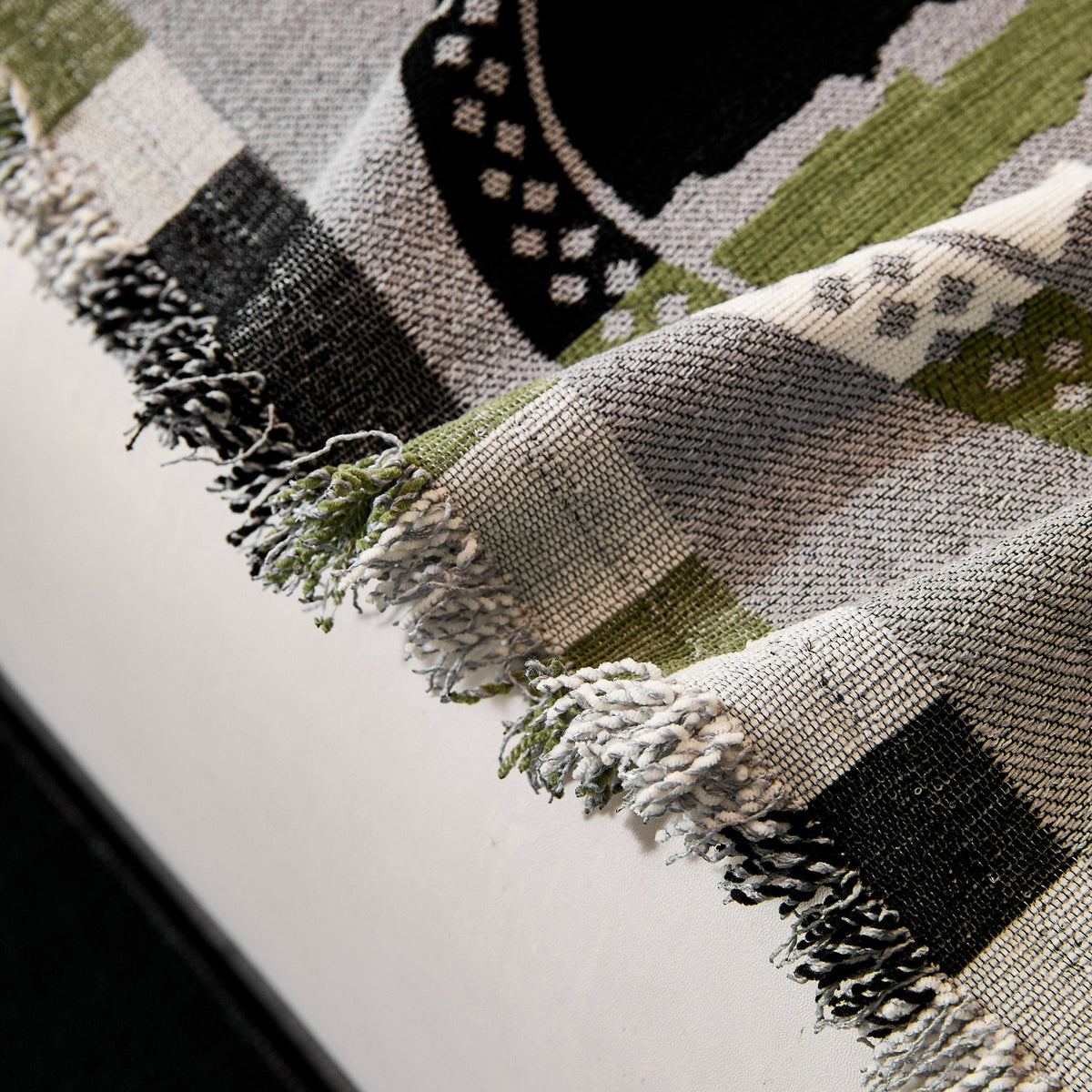 Striped Chenille Sofa Throw Covers, Boho Style Cozy Couch Protector Blanket, photo 12 of 38