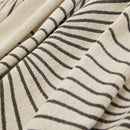 Geometric Radial Striped L-Shape Sofa Cover: Thick, Reversible Furniture Blanket for Kids and Pets