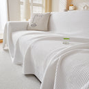 Cooling Comfy Throw Sofa Cover, Textured & Breathable, Multi-Use Decorative Couch Covers for Summer
