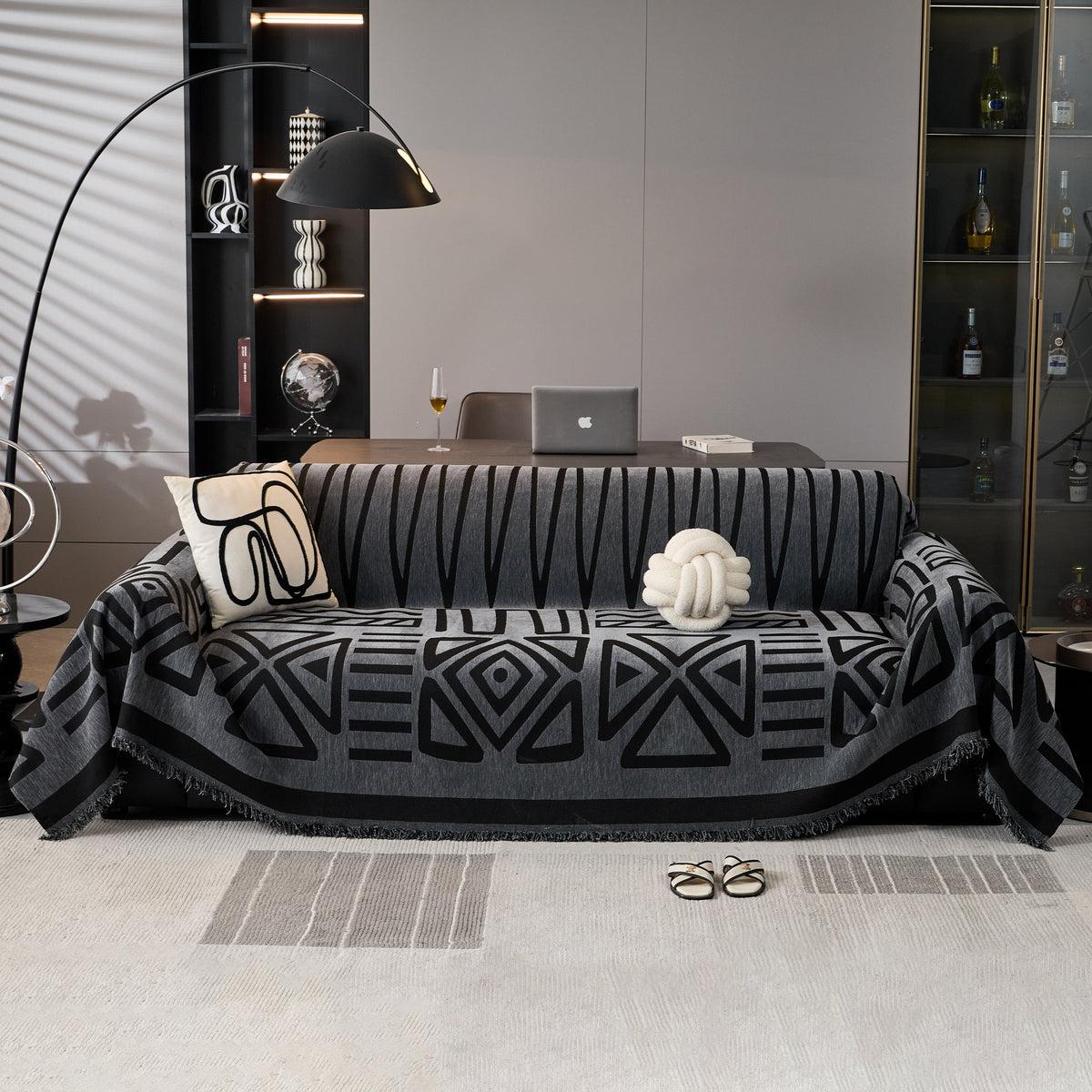 Boho Chenille Sofa Throw Covers Sectional Sofa Couch Cover Sofa Protector Covers, photo 29 of 40