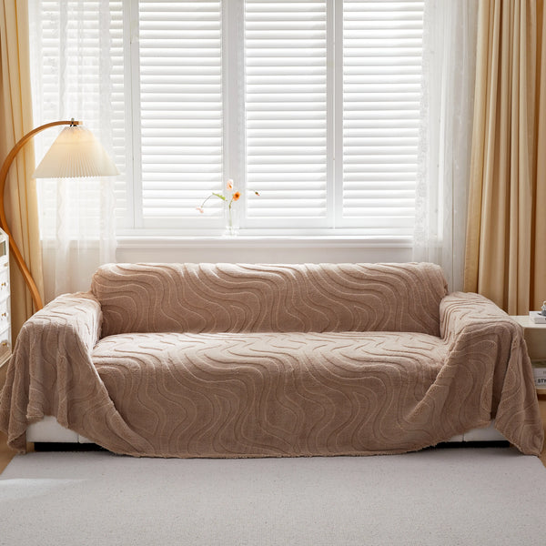Thick Plush Jacquard Velvet Throw Blanket on Sofa, Sofa Slipcovers and Sectional Sofa Covers, photo 2 of 134