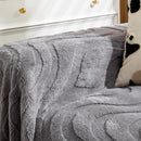Thick Plush Jacquard Velvet Throw Blanket on Sofa, Sofa Slipcovers and Sectional Sofa Covers by Slipcover KAS™
