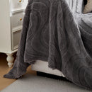 Thick Plush Jacquard Velvet Throw Blanket on Sofa, Sofa Slipcovers and Sectional Sofa Covers by Slipcover KAS™