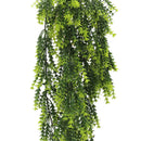 Vivid Green Dense Fern Artificial Hanging Plant 30in – UV Resistant