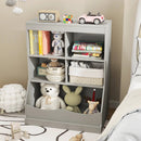3-Tier Children's Multi-Functional Bookcase Toy Storage Bin Floor Cabinet by LJGDeals