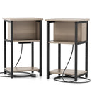 3-Tier End Table with USB Ports & Power Outlets by LJGDeals
