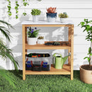 3-Tier Garden Potting Bench Table with Marble-Like Countertop by LJGDeals