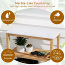 3-Tier Garden Potting Bench Table with Marble-Like Countertop by LJGDeals