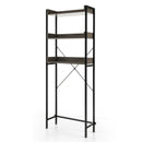 Over The Toilet Storage Rack with Hooks and Adjustable Bottom Bar by LJGDeals