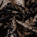 Elegant Botanical Sofa Cover with Pleated Tulle Skirt, Vintage Floral Couch Protector