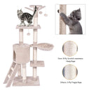 56 Inch Condo Scratching Posts Ladder Cat Play Tree by LJGDeals
