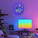 UV Printed Skull Neon Wall Art- LV0033