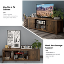 Classic Style TV Console Cabinet for 65-Inch TV with 2 Cable Management Holes by LJGDeals