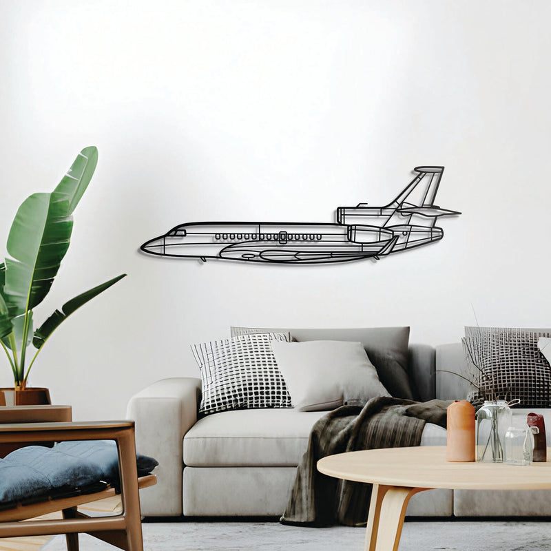 Falcon 7X Metal Aircraft Wall Art - NCP0086