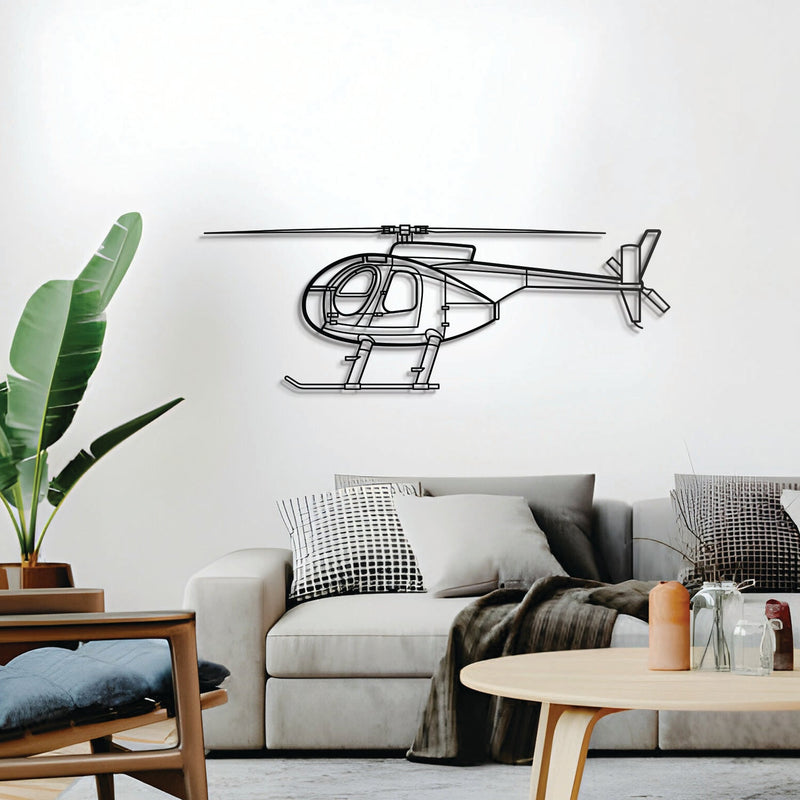 MD 500C Metal Aircraft Wall Art - NCP0391