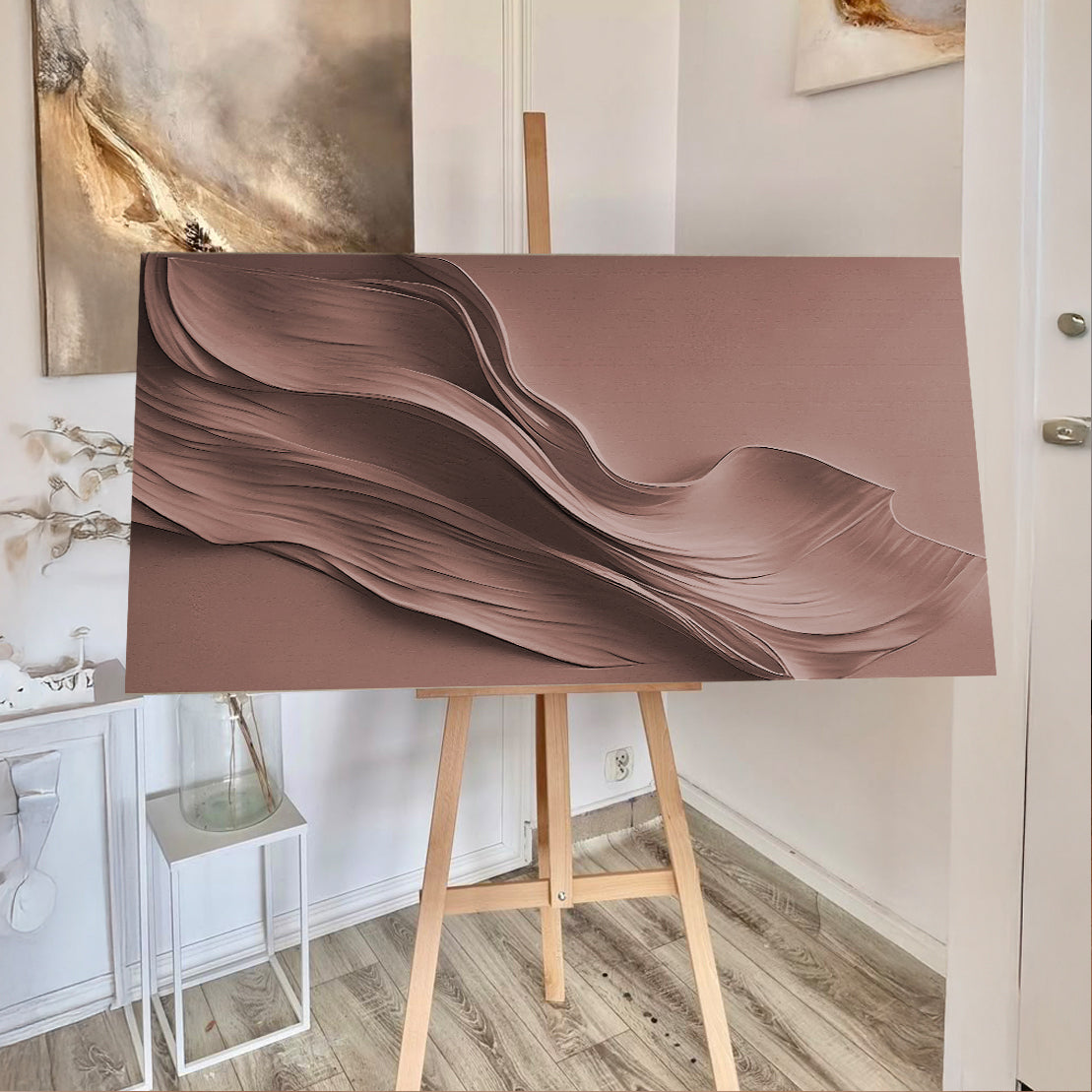 Warm Terracotta Minimalist Wall Art, photo 3 of 10