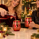 Crystal Christmas Tree Wine & Water Glasses - Set of 2