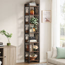 7-Tier Corner Shelf, 78.7" Narrow Bookshelf Corner Bookcase