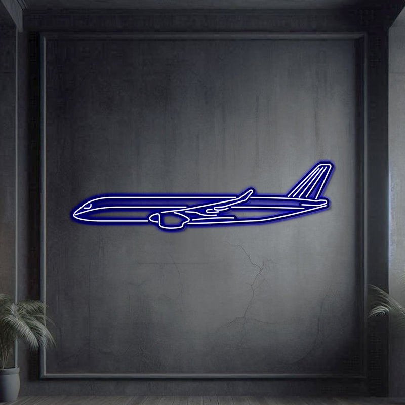 A350 Metal Neon Aircraft Wall Art - NCN0010