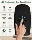 Lunix LX37 Hand Massager, Touchscreen Red Light Therapy for Hands, Charcoal Black
