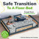 Full-Size Montessori Floor Bed with Strong Slatted Frame by Ocodile.com
