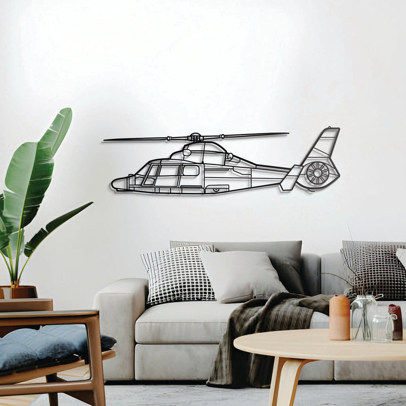 Dauphin AS365N3+ Metal Aircraft Wall Art - NCP0169