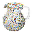 Mexican Hand Blown Glass Pitcher Premium Barware Gift Elegant Drinkware Collection by The Wine Savant