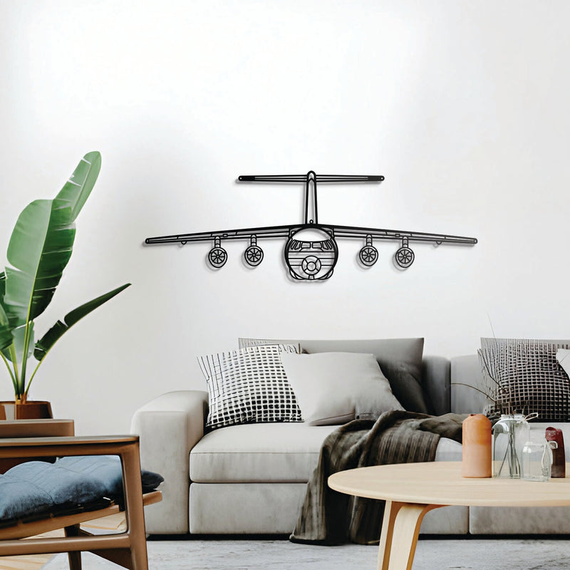 BAe 146 Front Metal Aircraft Wall Art - NCP0033