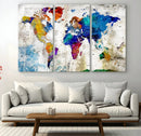 World Map Canvas Print – Framed Travel Map Wall Art for by MyGreatCanvas | Canvas Wall Art Prints | Photo Prints & Wall Decor