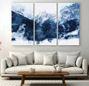 Abstract Blue Mountain Canvas Wall Art – Modern Triptych by MyGreatCanvas | Canvas Wall Art Prints | Photo Prints & Wall Decor