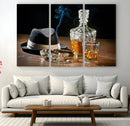 Extra Large Bourbon Wall Art – Whiskey Bar Theme Vintage by MyGreatCanvas | Canvas Wall Art Prints | Photo Prints & Wall Decor