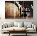 Wine and Barrel Wall Art Canvas Print by MyGreatCanvas | Canvas Wall Art Prints | Photo Prints & Wall Decor