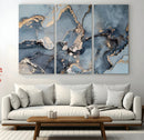 Multipanel Marble Fluid Effect Wall Art Abstract Canvas Wall
