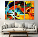 Human Love Figures Abstract Wall Art Canvas Print by MyGreatCanvas | Canvas Wall Art Prints | Photo Prints & Wall Decor