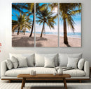 Palm Beach Tropical Island Wall Art Canvas Print by MyGreatCanvas | Canvas Wall Art Prints | Photo Prints & Wall Decor