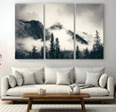 Large Foggy Mountain Forest Wall Art Canvas Print | Misty by MyGreatCanvas | Canvas Wall Art Prints | Photo Prints & Wall Decor