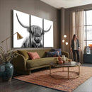 Scottish Highland Cow Cattle Art Print Wall Art Canvas Print