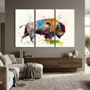Abstract Buffalo Wall Art, Western Watercolor Bison Canvas by MyGreatCanvas | Canvas Wall Art Prints | Photo Prints & Wall Decor