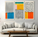 Canvas Print Wall Art Abstract Illustrs Art Boho, Framed