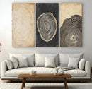 Tree Rings Canvas Wall Art Print – Minimalist Natural