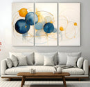 Geometric Blue Orange Abstract Wall Art Canvas, Geometric by MyGreatCanvas | Canvas Wall Art Prints | Photo Prints & Wall Decor