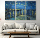 Vincent van Gogh Starry Night over the Rhone Abstract Wall
