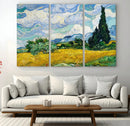 Wheatfield With Cypresses By Van Gogh Painting Wall Art